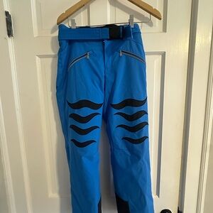 Bogner Flames Blue Ski Pants with Black Accents